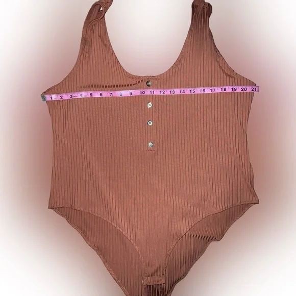 NWT H&M HM ribbed bodysuit sexy women’s XXL 2XL snaps - Picture 4 of 5